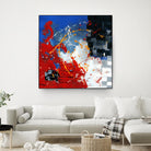 Les traces à suivre by Carole St-Germain on GIANT ART - blue abstract