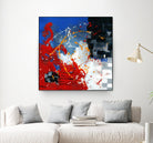 Les traces à suivre by Carole St-Germain on GIANT ART - blue abstract