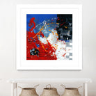 Les traces à suivre by Carole St-Germain on GIANT ART - blue abstract