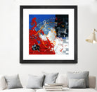 Les traces à suivre by Carole St-Germain on GIANT ART - blue abstract