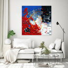 Les traces à suivre by Carole St-Germain on GIANT ART - blue abstract