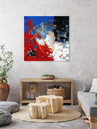 Les traces à suivre by Carole St-Germain on GIANT ART - blue abstract