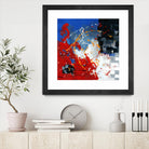 Les traces à suivre by Carole St-Germain on GIANT ART - blue abstract