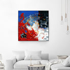 Les traces à suivre by Carole St-Germain on GIANT ART - blue abstract