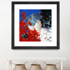 Les traces à suivre by Carole St-Germain on GIANT ART - blue abstract