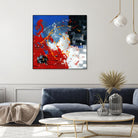 Les traces à suivre by Carole St-Germain on GIANT ART - blue abstract