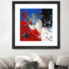 Les traces à suivre by Carole St-Germain on GIANT ART - blue abstract