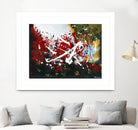 Bien enraciné by Carole St-Germain on GIANT ART - red abstract artistes du québec