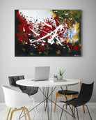 Bien enraciné by Carole St-Germain on GIANT ART - red abstract artistes du québec