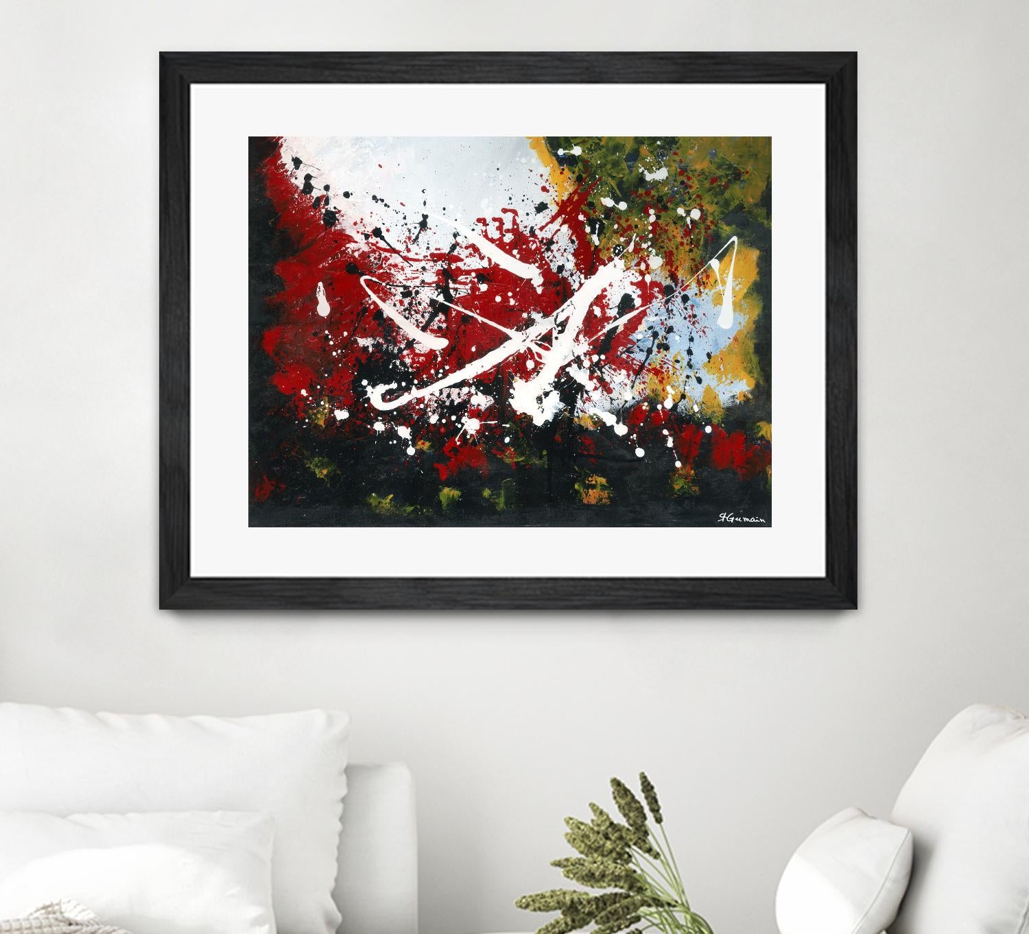 Bien enraciné by Carole St-Germain on GIANT ART - red abstract artistes du québec