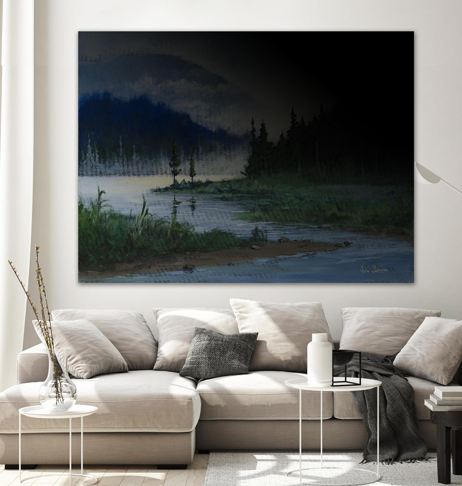 L.éclaircie by Yvon Lemieux on GIANT ART - green landscape