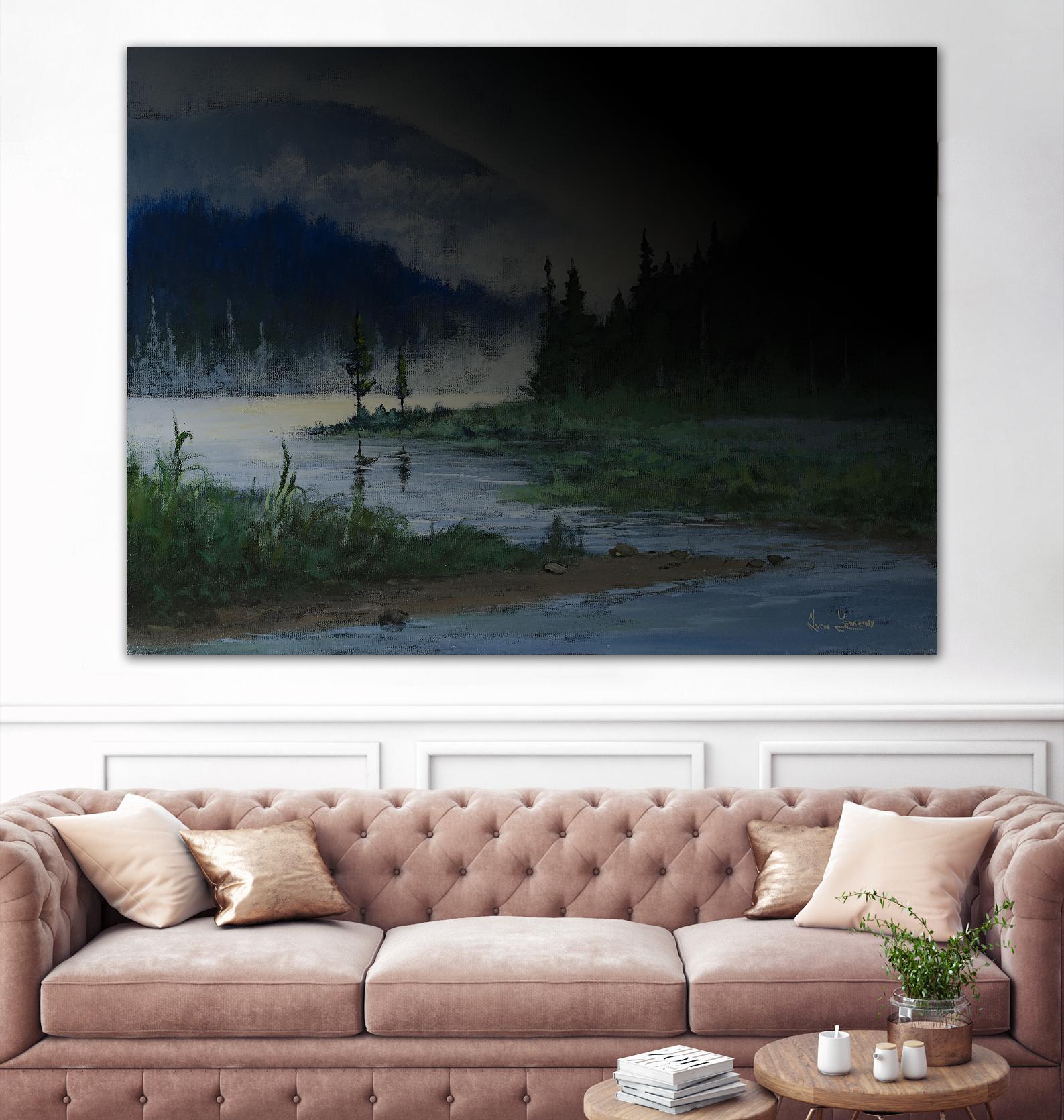 L.éclaircie by Yvon Lemieux on GIANT ART - green landscape