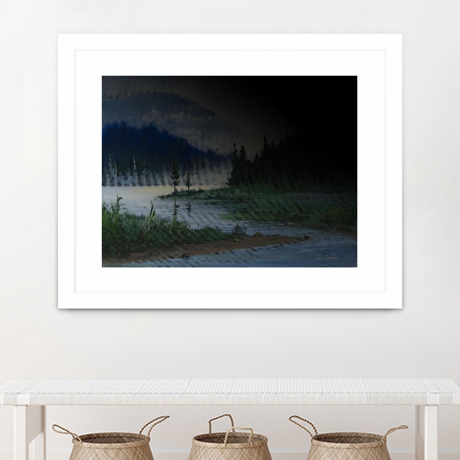 L.éclaircie by Yvon Lemieux on GIANT ART - green landscape