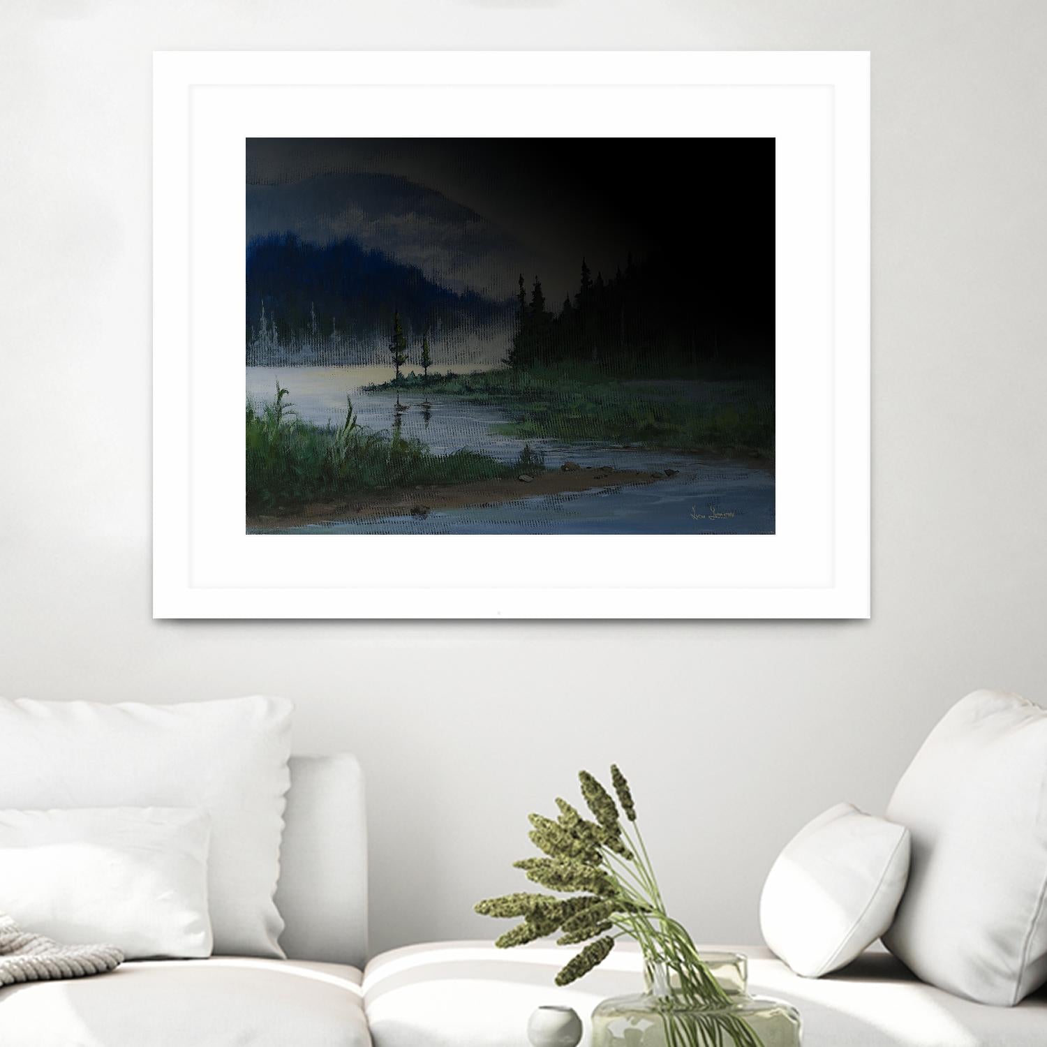 L.éclaircie by Yvon Lemieux on GIANT ART - green landscape