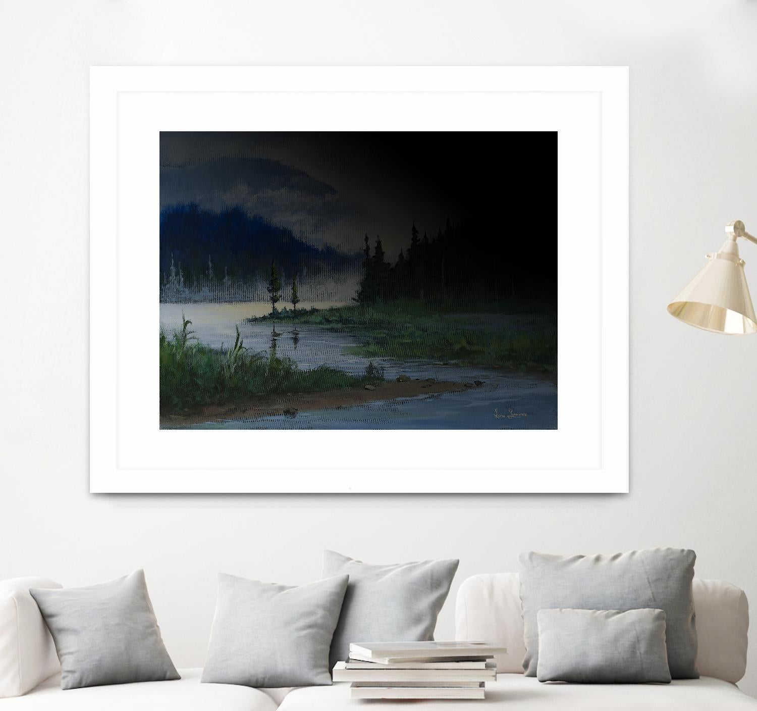 L.éclaircie by Yvon Lemieux on GIANT ART - green landscape