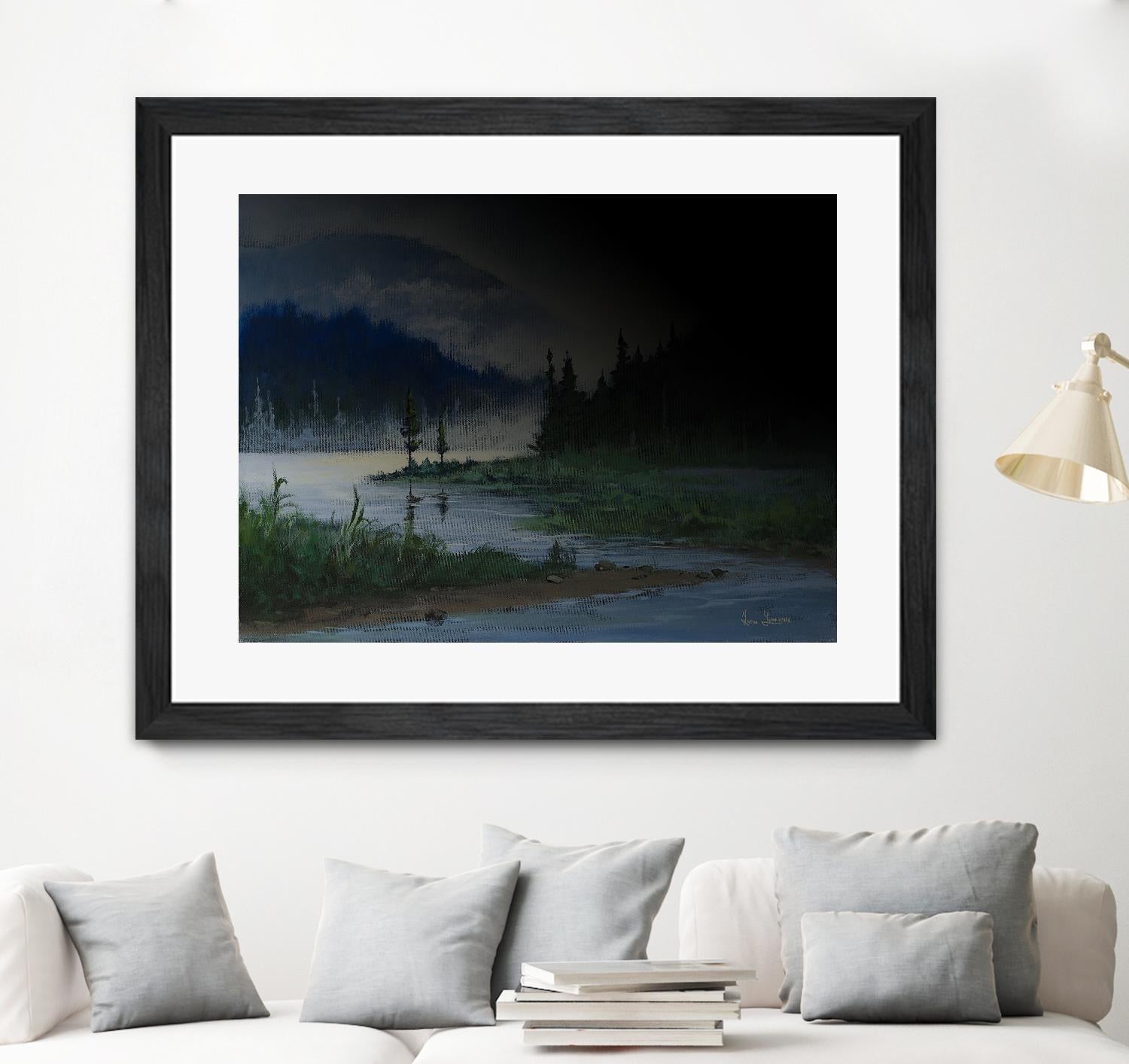 L.éclaircie by Yvon Lemieux on GIANT ART - green landscape