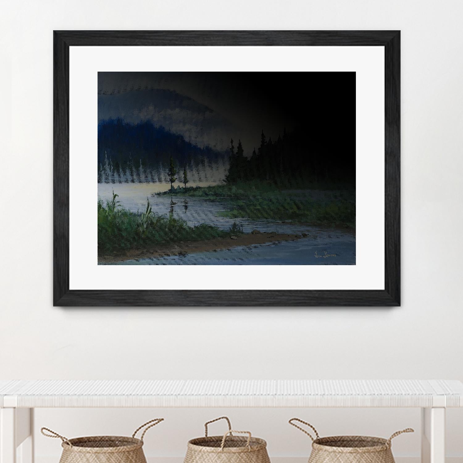 L.éclaircie by Yvon Lemieux on GIANT ART - green landscape