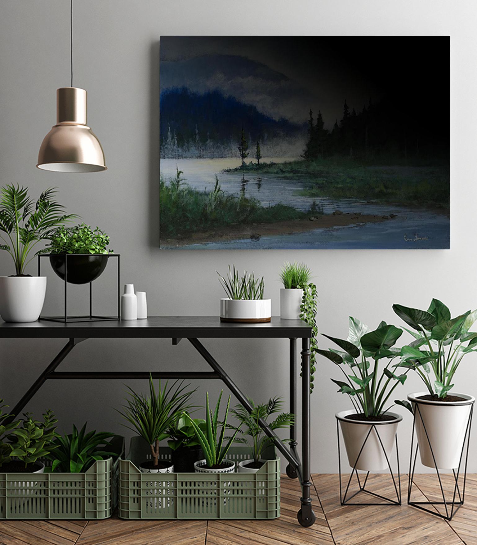 L.éclaircie by Yvon Lemieux on GIANT ART - green landscape