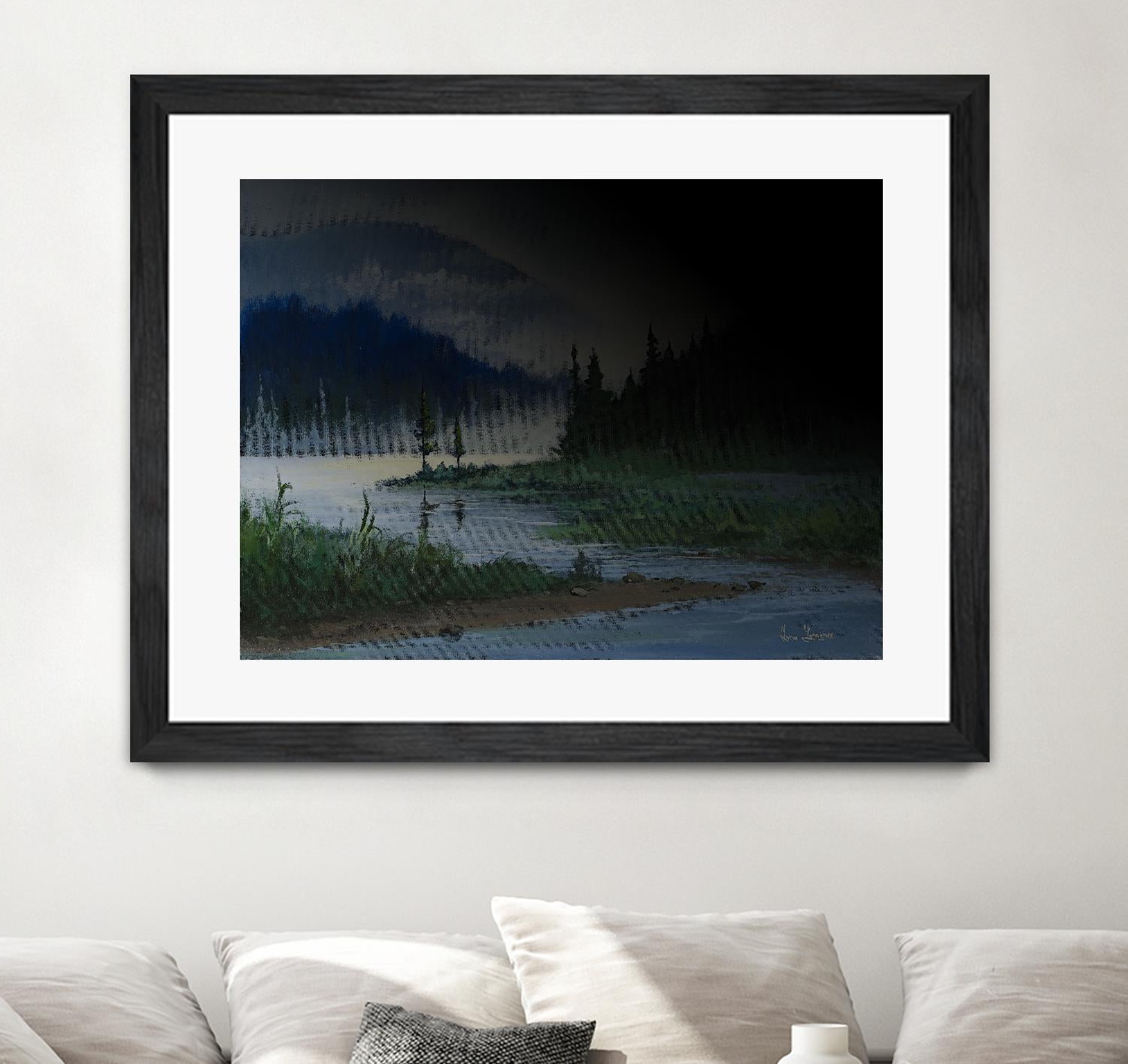 L.éclaircie by Yvon Lemieux on GIANT ART - green landscape