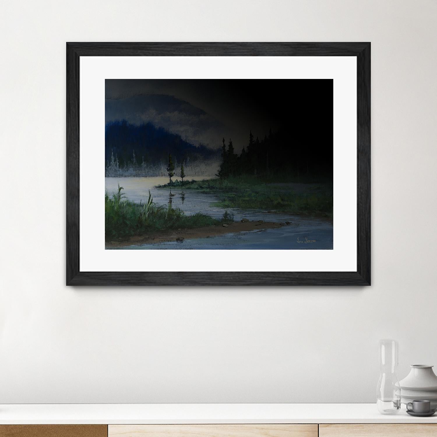 L.éclaircie by Yvon Lemieux on GIANT ART - green landscape