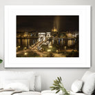 Budapest Chain Bridge traffic by Nick Jackson on GIANT ART - beige landscape