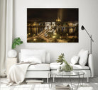 Budapest Chain Bridge traffic by Nick Jackson on GIANT ART - beige landscape