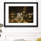 Budapest Chain Bridge traffic by Nick Jackson on GIANT ART - beige landscape