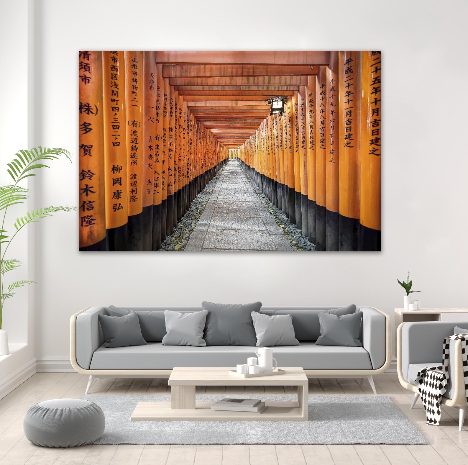 Fushimi Inari Shrine, Kyoto by Nick Jackson on GIANT ART - orange photo art