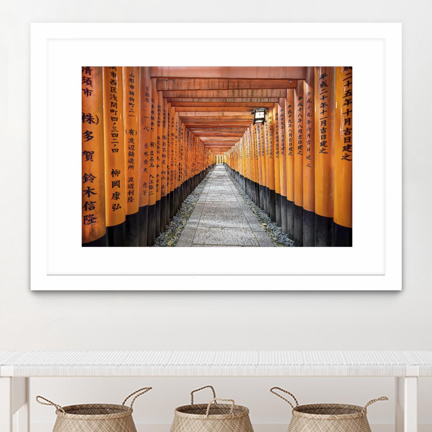 Fushimi Inari Shrine, Kyoto by Nick Jackson on GIANT ART - orange photo art