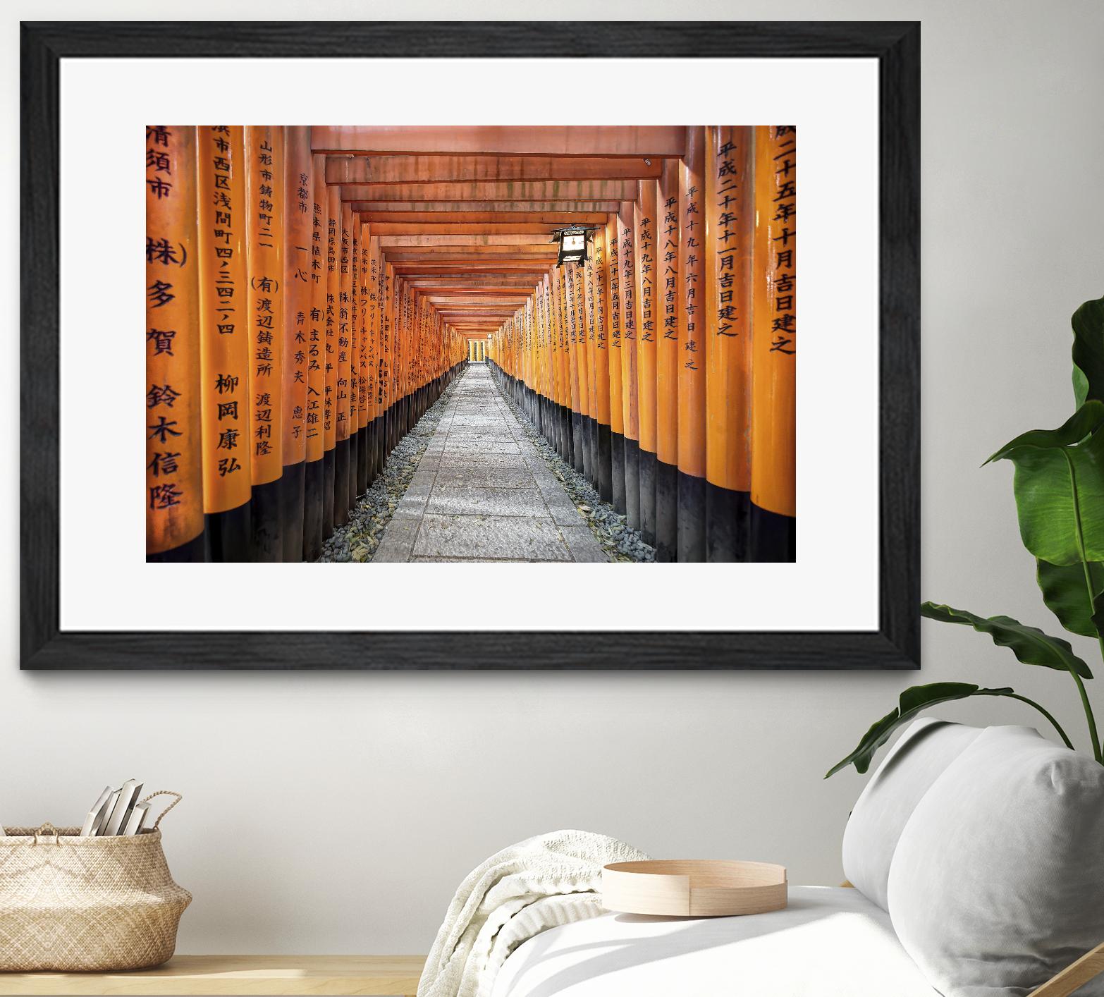 Fushimi Inari Shrine, Kyoto by Nick Jackson on GIANT ART - orange photo art