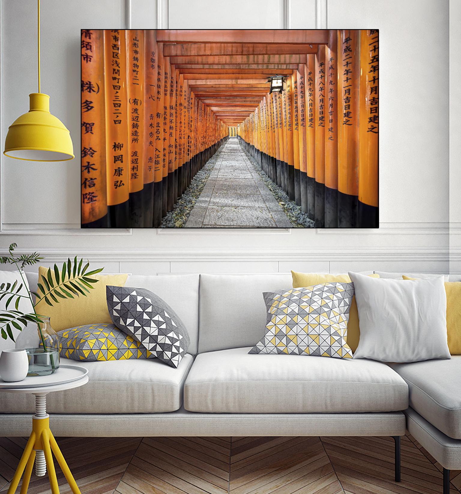 Fushimi Inari Shrine, Kyoto by Nick Jackson on GIANT ART - orange photo art