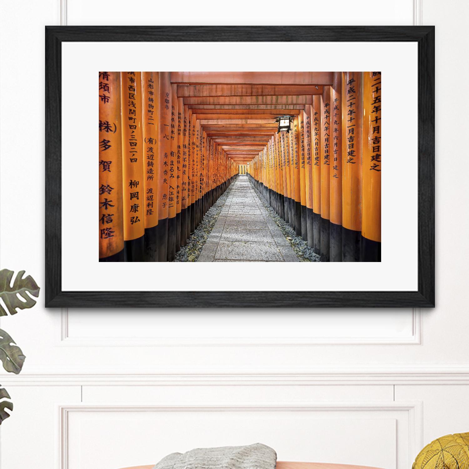 Fushimi Inari Shrine, Kyoto by Nick Jackson on GIANT ART - orange photo art