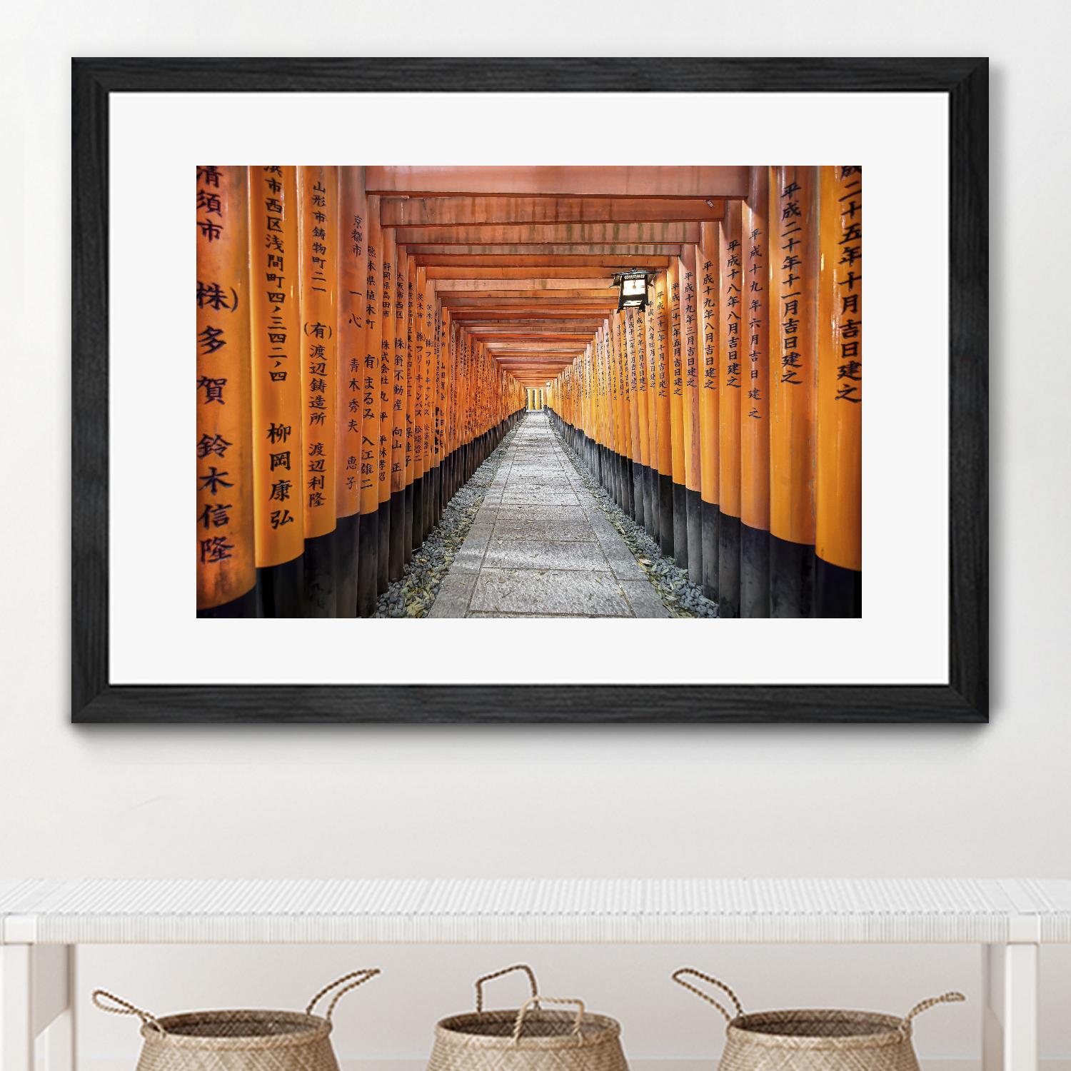 Fushimi Inari Shrine, Kyoto by Nick Jackson on GIANT ART - orange photo art