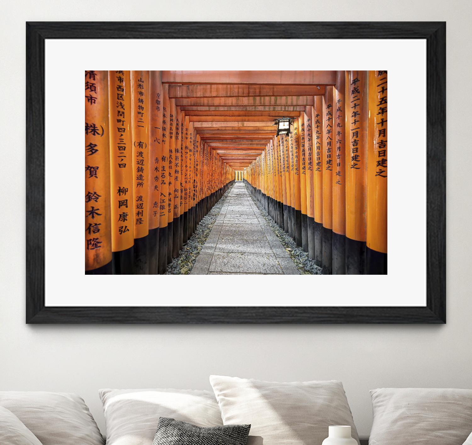 Fushimi Inari Shrine, Kyoto by Nick Jackson on GIANT ART - orange photo art