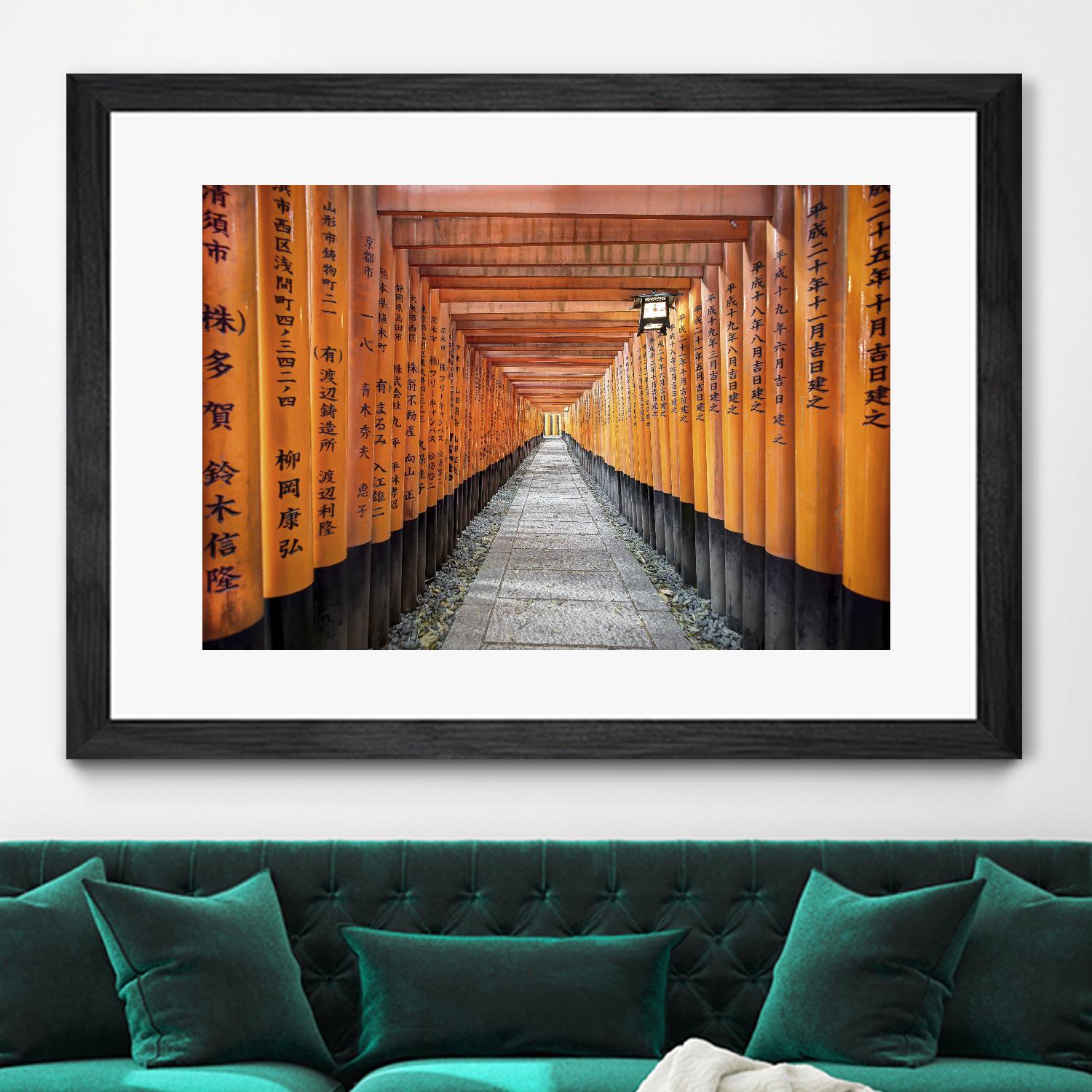 Fushimi Inari Shrine, Kyoto by Nick Jackson on GIANT ART - orange photo art