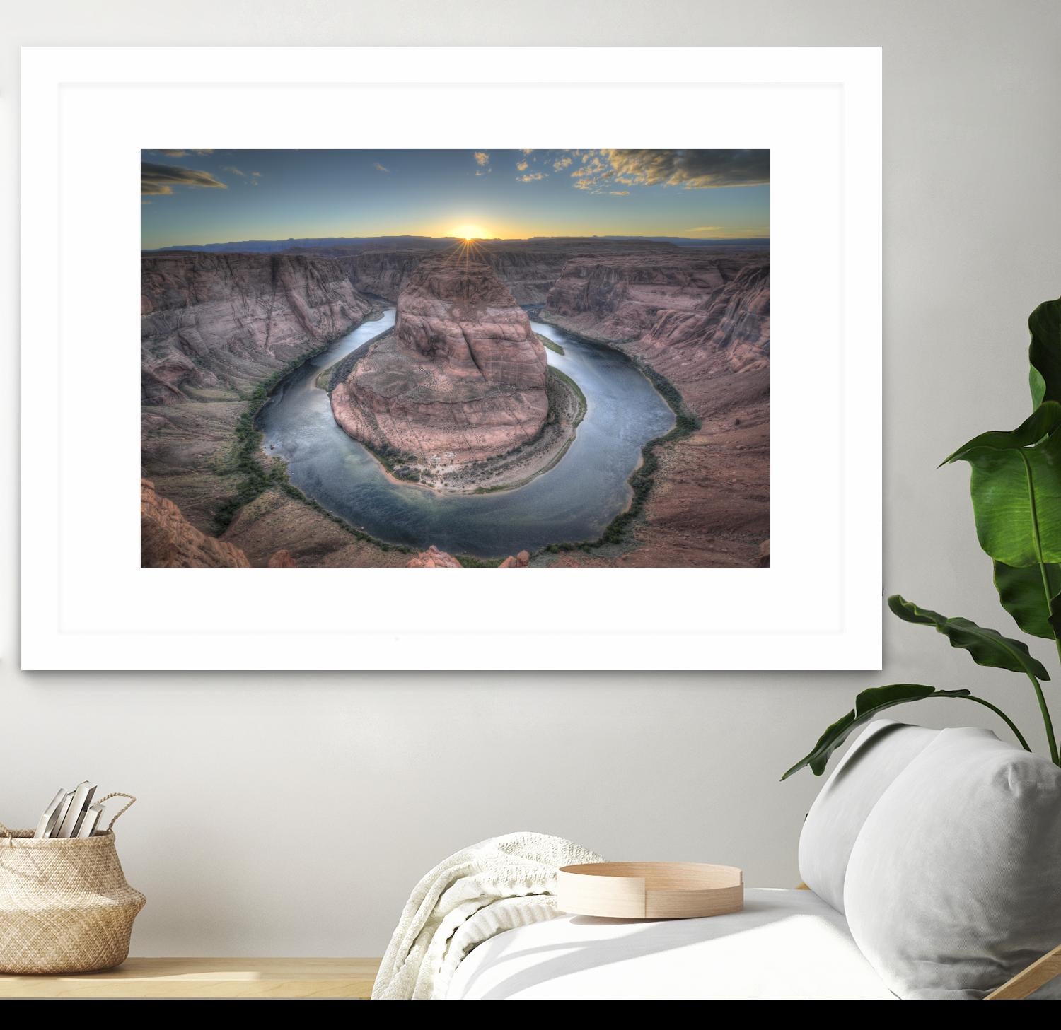 Horeshoe Bend along the Colorado River by Nick Jackson on GIANT ART - brown landscape