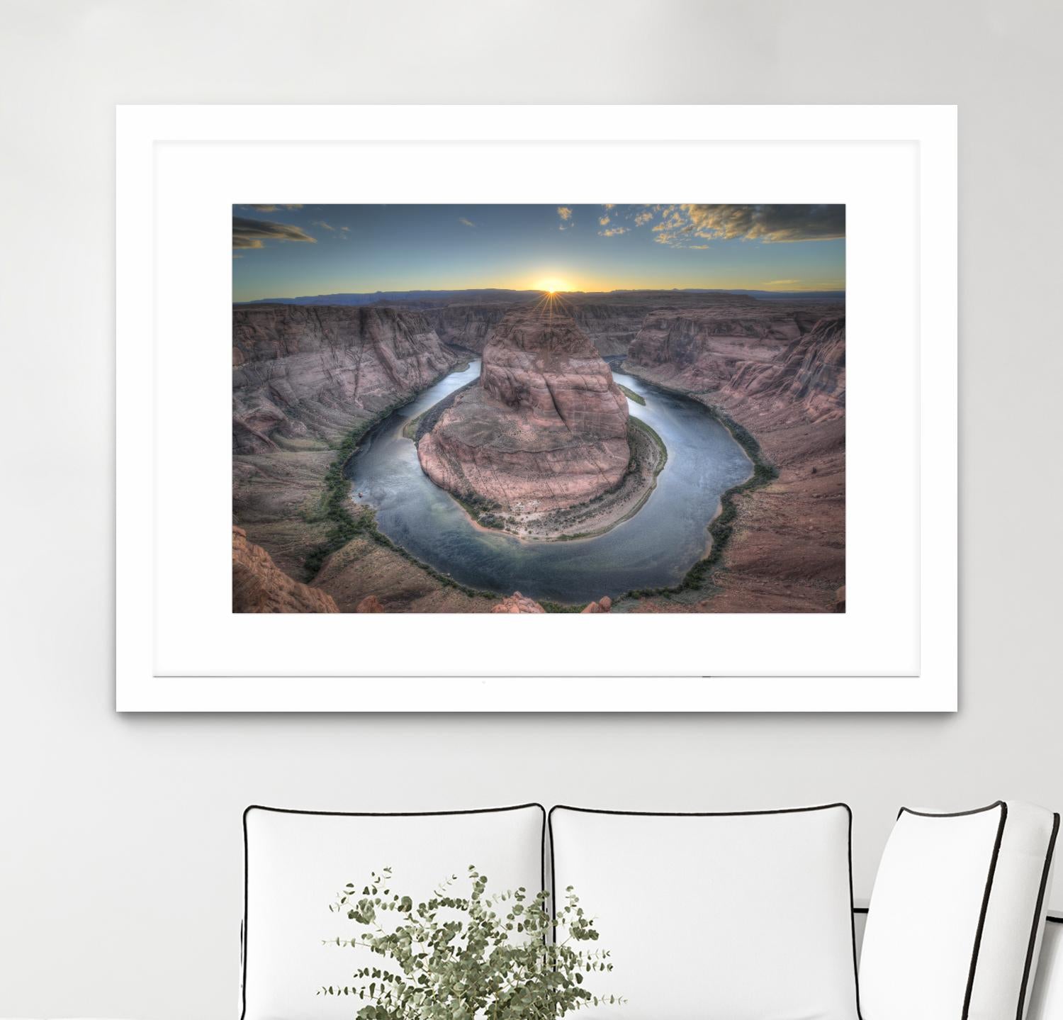 Horeshoe Bend along the Colorado River by Nick Jackson on GIANT ART - brown landscape