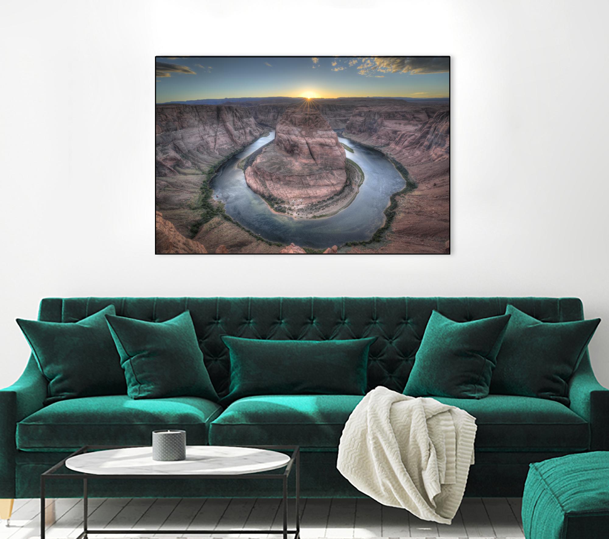 Horeshoe Bend along the Colorado River by Nick Jackson on GIANT ART - brown landscape