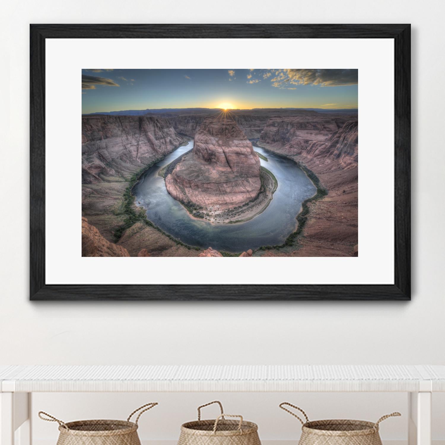 Horeshoe Bend along the Colorado River by Nick Jackson on GIANT ART - brown landscape
