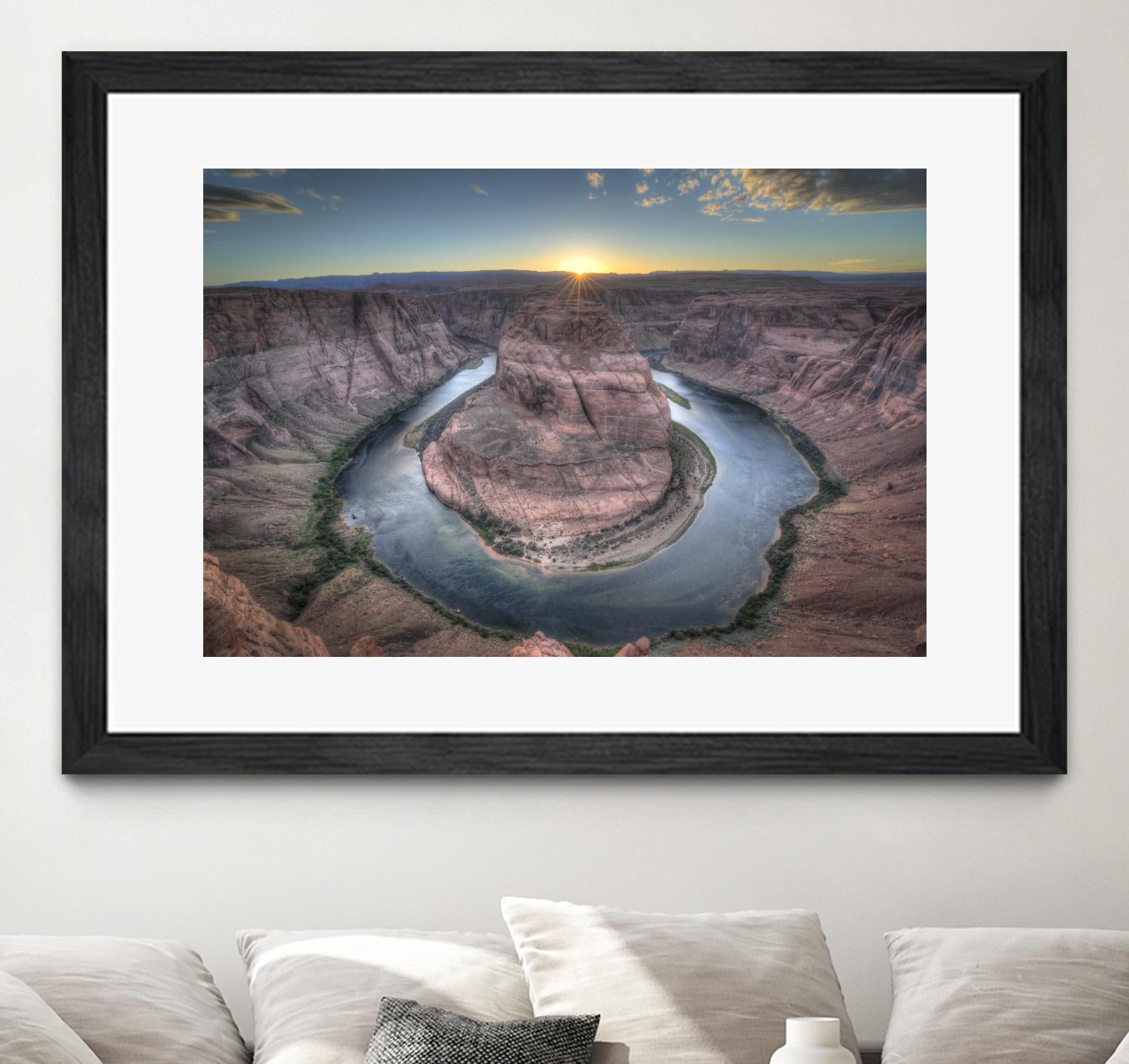 Horeshoe Bend along the Colorado River by Nick Jackson on GIANT ART - brown landscape