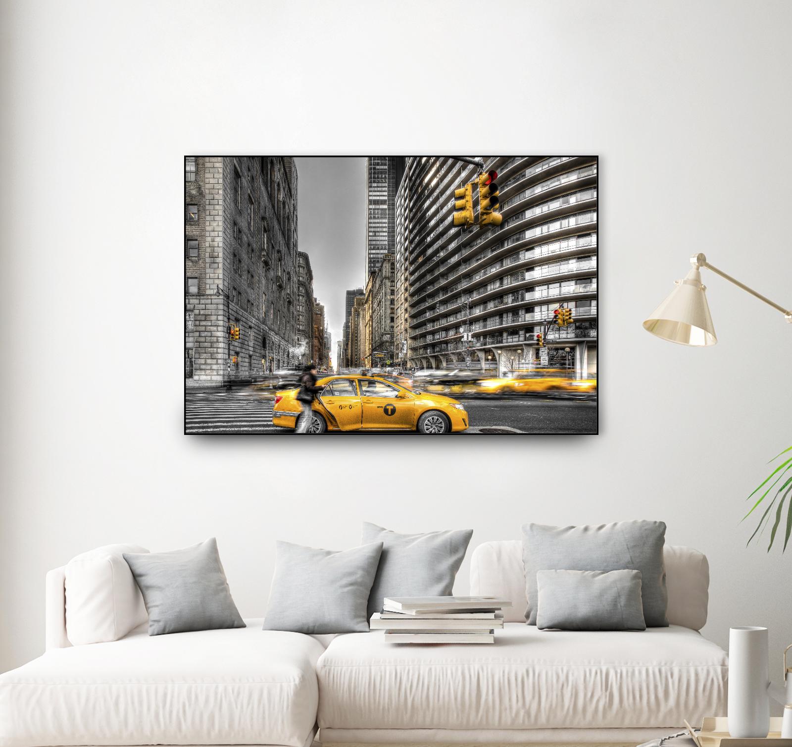 No rest in New York by Nick Jackson on GIANT ART - grey city scene