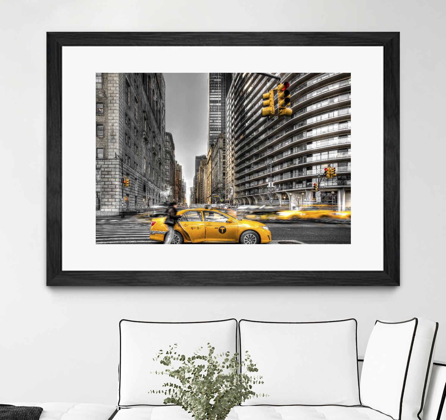 No rest in New York by Nick Jackson on GIANT ART - grey city scene