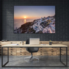 Sailing into the sunset, Oia, Greece by Nick Jackson on GIANT ART - blue landscape