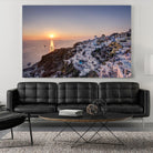 Sailing into the sunset, Oia, Greece by Nick Jackson on GIANT ART - blue landscape