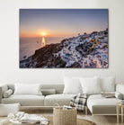 Sailing into the sunset, Oia, Greece by Nick Jackson on GIANT ART - blue landscape