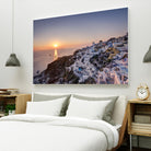 Sailing into the sunset, Oia, Greece by Nick Jackson on GIANT ART - blue landscape