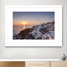 Sailing into the sunset, Oia, Greece by Nick Jackson on GIANT ART - blue landscape