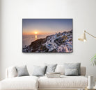 Sailing into the sunset, Oia, Greece by Nick Jackson on GIANT ART - blue landscape