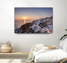 Sailing into the sunset, Oia, Greece by Nick Jackson on GIANT ART - blue landscape