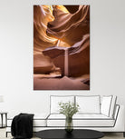 Sand pours through Antelope Canyon by Nick Jackson on GIANT ART - yellow landscape